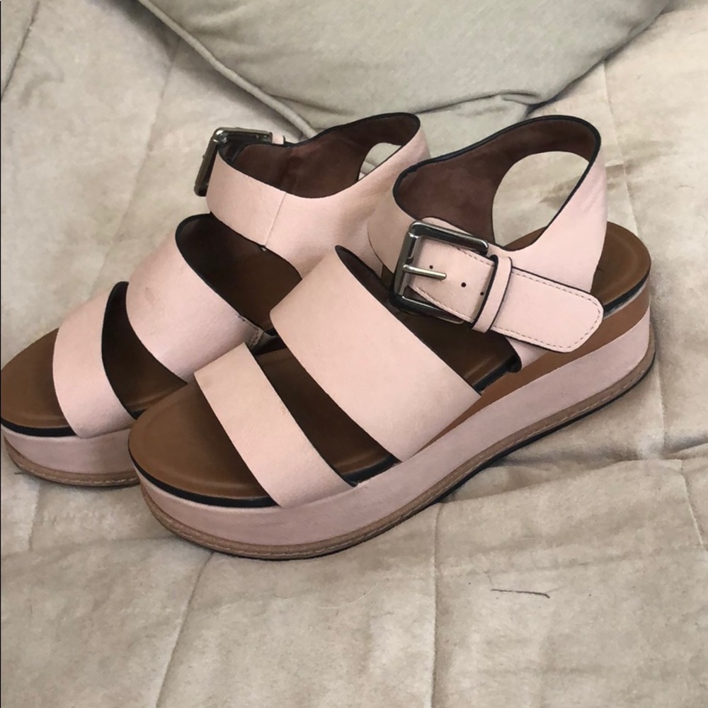 Wedge sandals. In perfect shape.